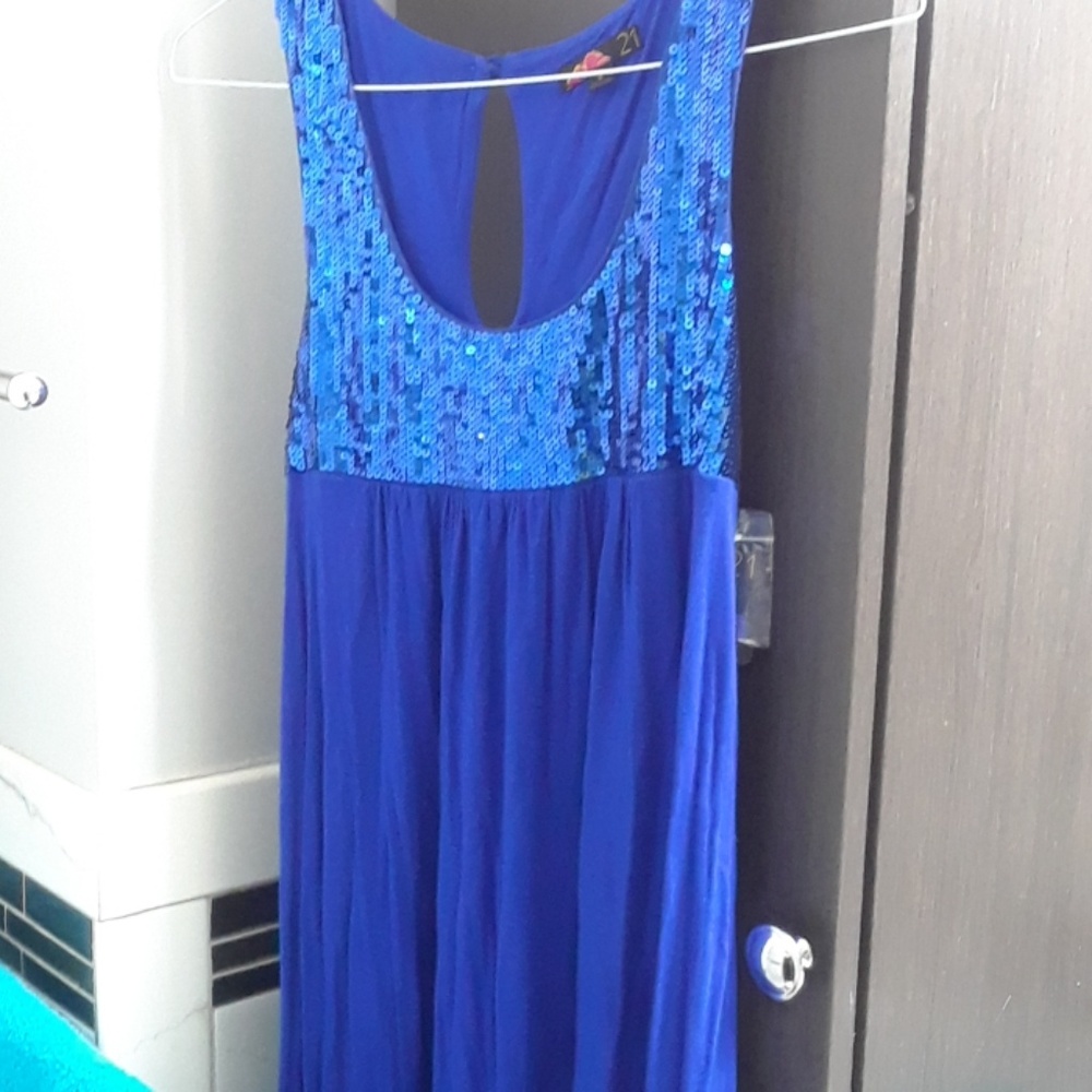 Blue Sequin F21 Party Dress